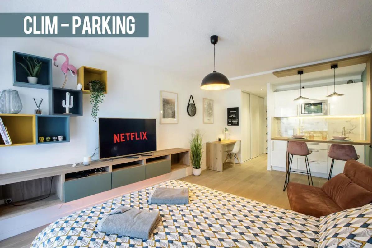 Studio Terrasse & Parking Gratuit En Residence Nimes Exterior photo